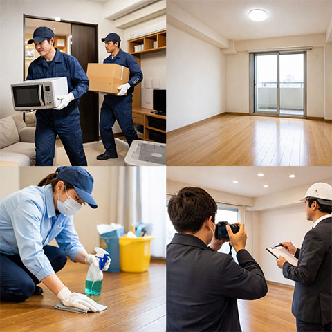 引越・退去当日の残置物も即日対応
